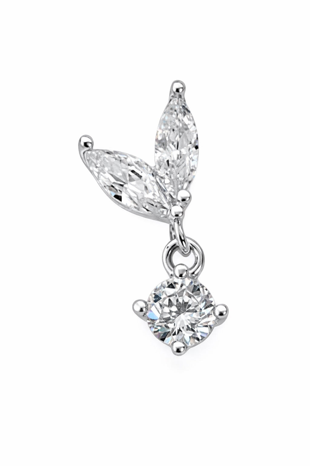 Heart Dangle Stud