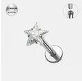 Star Shape Diamond Stud
