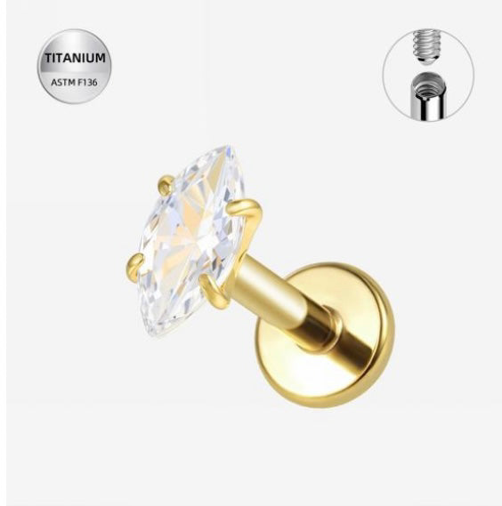 Ivory Marquise Studs