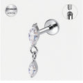 Simple Diamond Dangle Stud