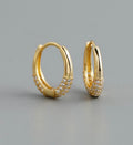 Diamond Huggie Hoops