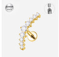 Stellar Arc Diamond Stud