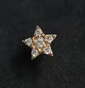 Small Star Diamond Stud