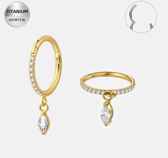 Diamond Ring Charm