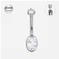 Oval Belly Ring