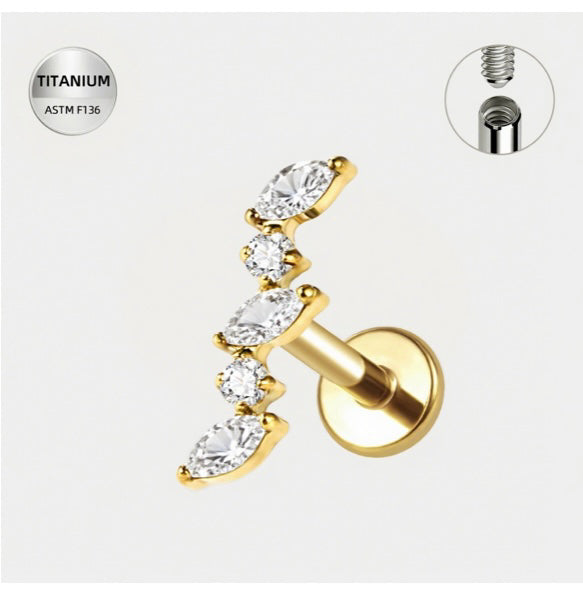 Halo Branch Diamond Stud