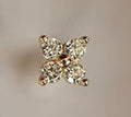 Diamond Flower Studs