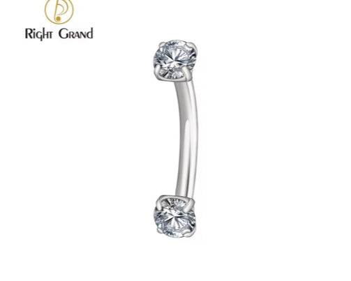 Diamond Curved Barbell