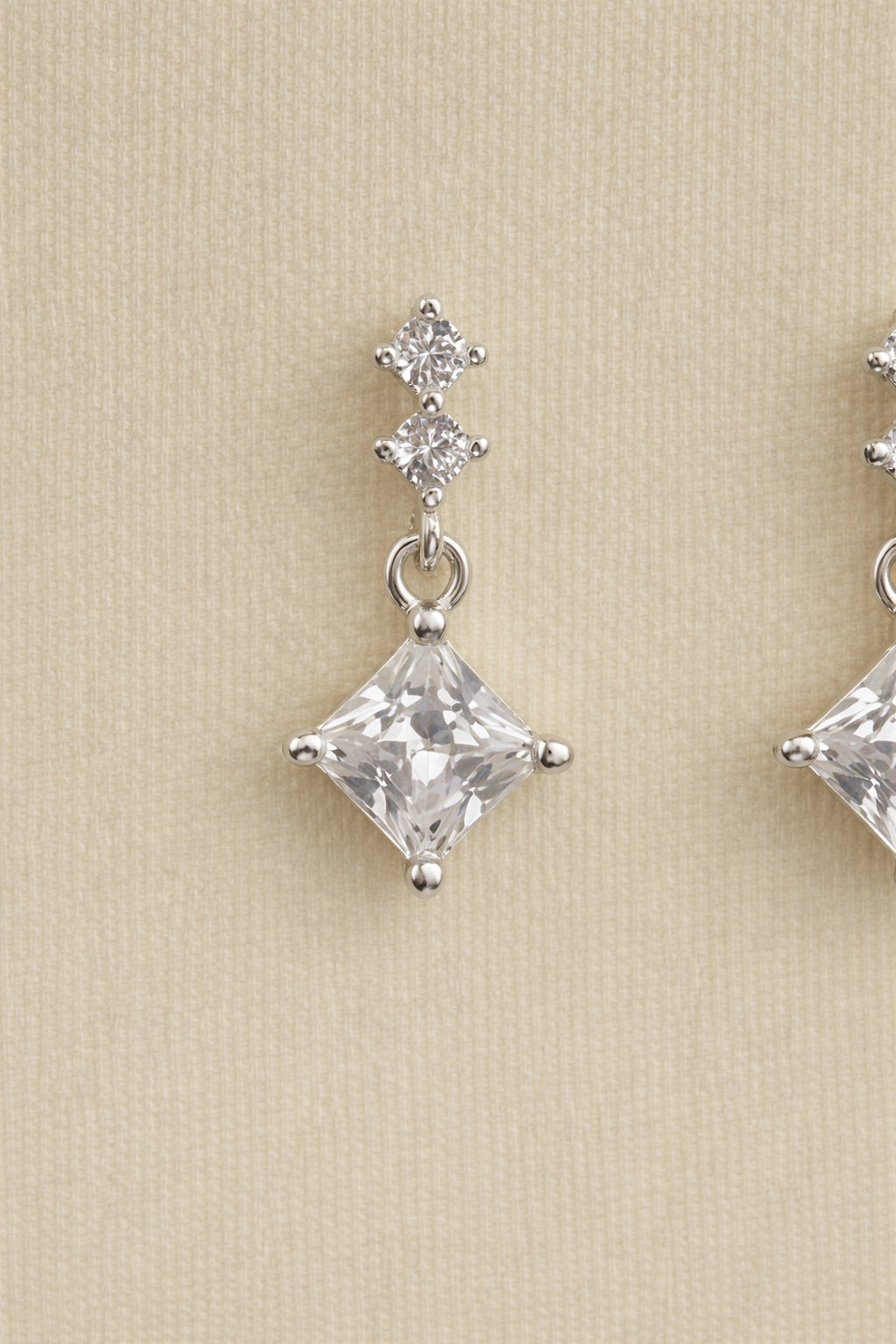 Diamond Drop Chain Studs