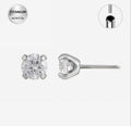 DIAMOND STUD SILVER TITANIUM